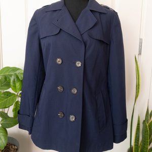Navy Pea Coat/Short Trench Coat